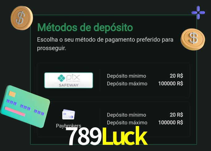 O cassino 789Luck oferece uma grande variedade de métodos de pagamento